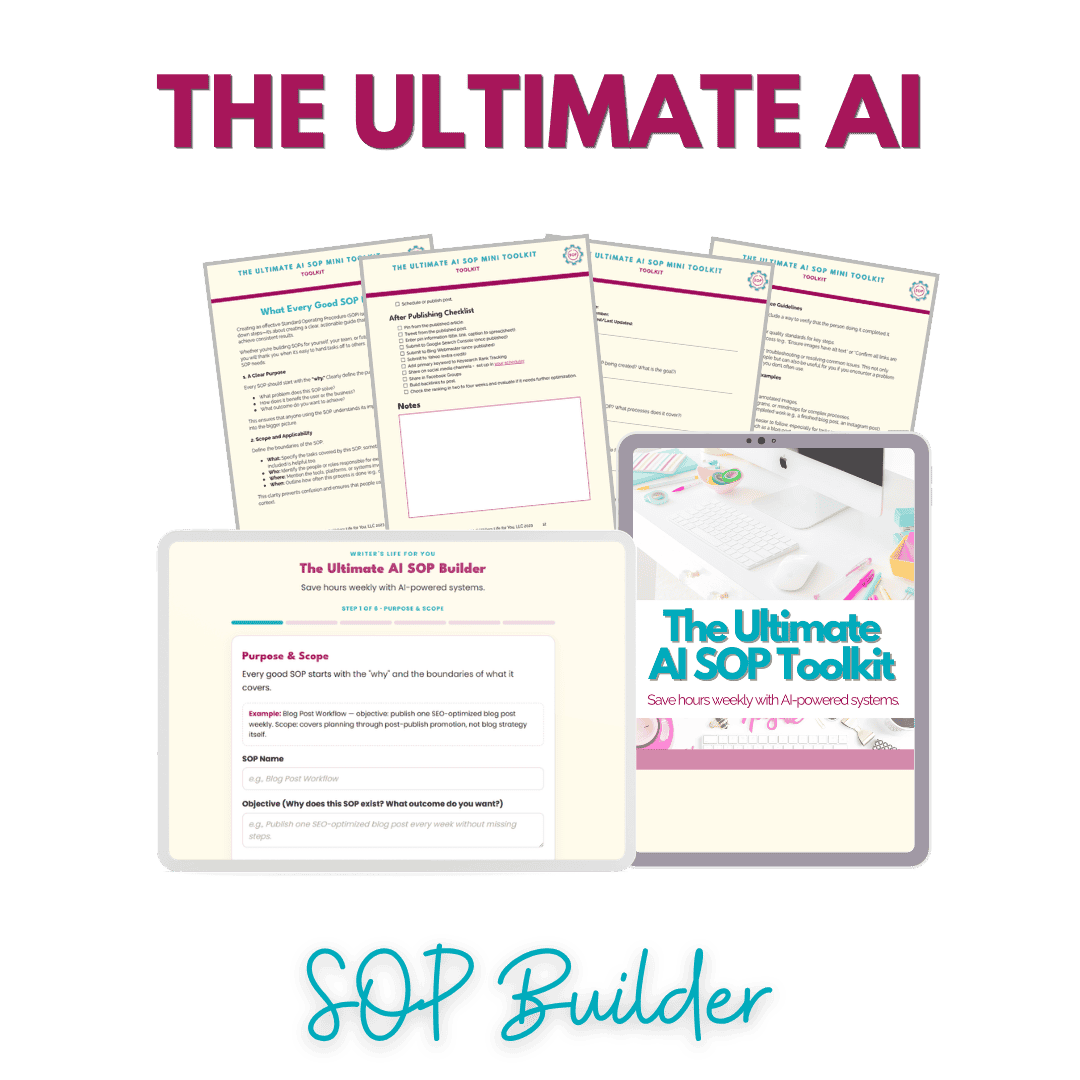 The Ultimate AI SOP Builder Claude Artifact and fillable Google Doc